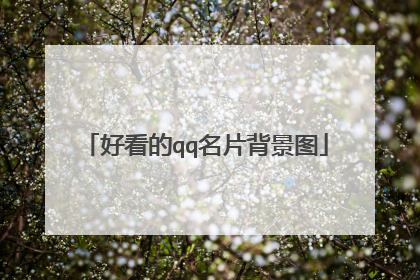 好看的qq名片背景图