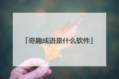 奇趣成语是什么软件