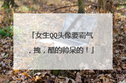 女生QQ头像要霸气,拽,酷的帅呆的!