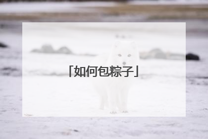 如何包粽子