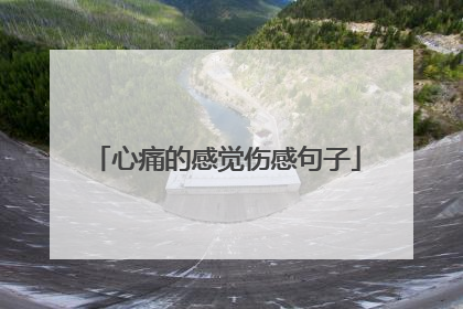 心痛的感觉伤感句子