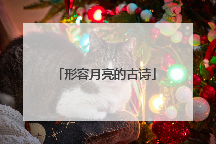 形容月亮的古诗
