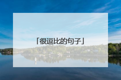 很逗比的句子