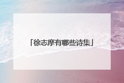 徐志摩有哪些诗集