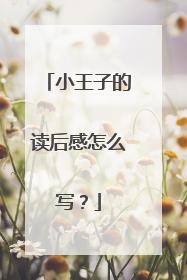 小王子的读后感怎么写?