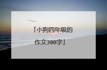 小狗四年级的作文300字