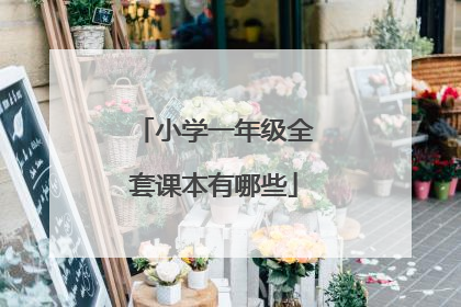 小学一年级全套课本有哪些