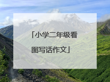 小学二年级看图写话作文
