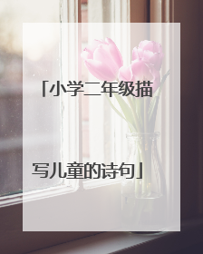 小学二年级描写儿童的诗句
