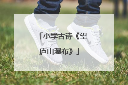 小学古诗《望庐山瀑布》