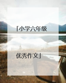 小学六年级优秀作文