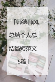 师德师风总结个人总结简短范文5篇