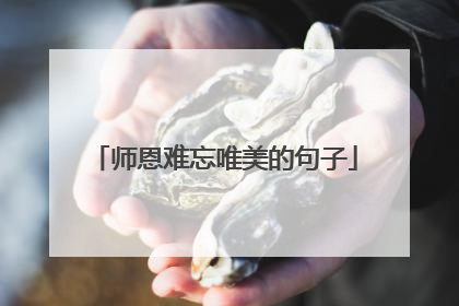 师恩难忘唯美的句子