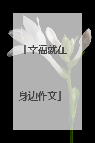 幸福就在身边作文