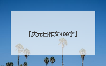 庆元旦作文400字