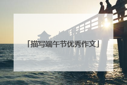 描写端午节优秀作文