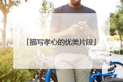 描写孝心的优美片段