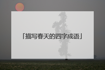 描写春天的四字成语
