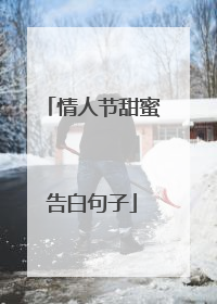 情人节甜蜜告白句子