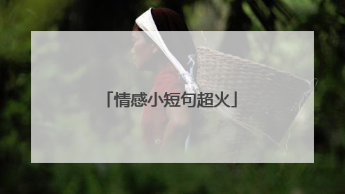 情感小短句超火