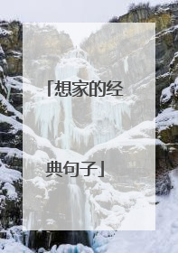 想家的经典句子