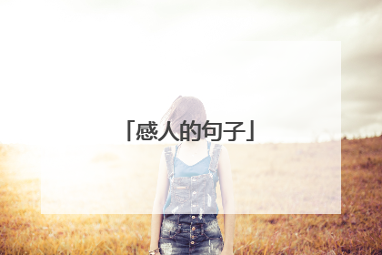 感人的句子
