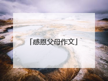 感恩父母作文