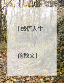 感悟人生的散文