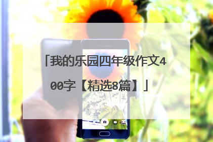 我的乐园四年级作文400字【精选8篇】
