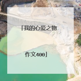 我的心爱之物作文400