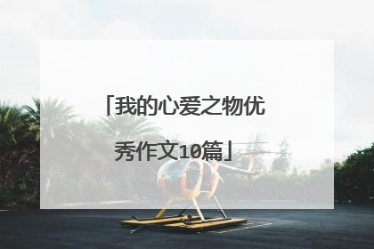 我的心爱之物优秀作文10篇