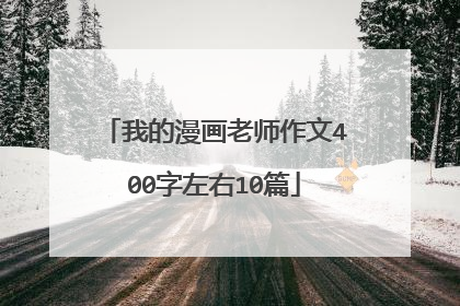 我的漫画老师作文400字左右10篇
