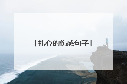 扎心的伤感句子