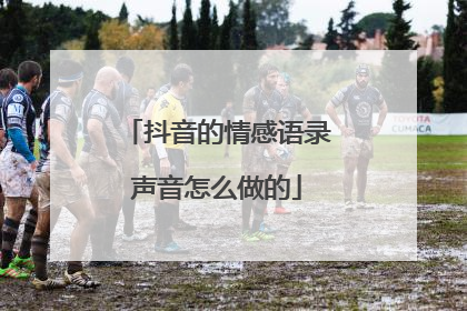 抖音的情感语录声音怎么做的