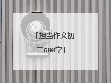 担当作文初二600字