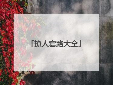 撩人套路大全