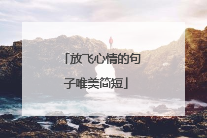 放飞心情的句子唯美简短