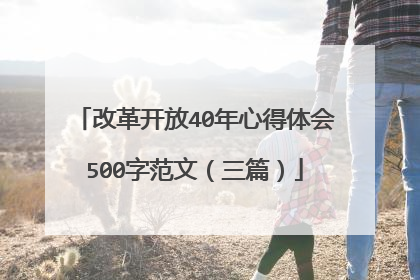 改革开放40年心得体会500字范文(三篇)