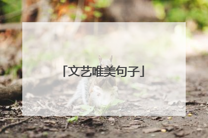 文艺唯美句子