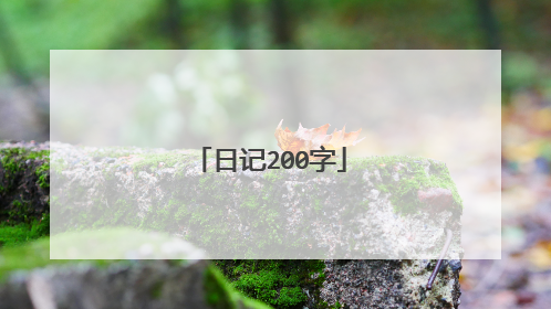 日记200字