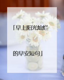 早上阳光灿烂的早安短句