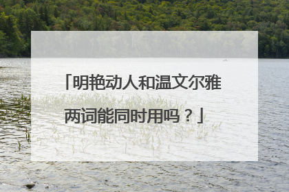 明艳动人和温文尔雅两词能同时用吗?