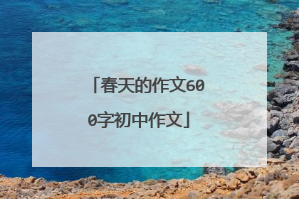 春天的作文600字初中作文