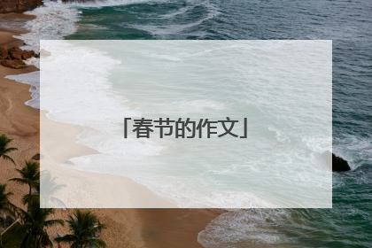 春节的作文