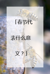 春节代表什么意义？