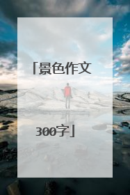 景色作文300字