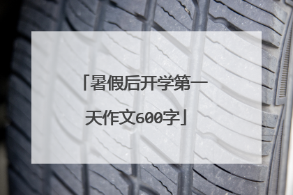 暑假后开学第一天作文600字