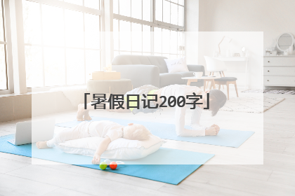 暑假日记200字