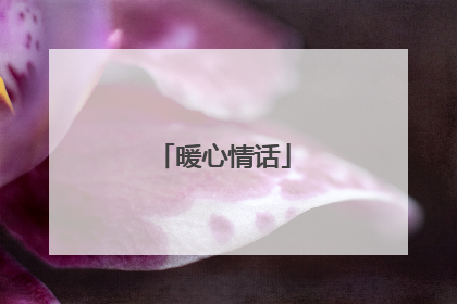 暖心情话