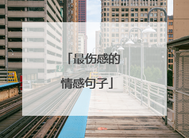 最伤感的情感句子